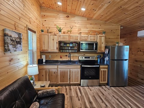 Cook together in a kitchen stocked with all the essentials — from morning coffee to midnight snacks.