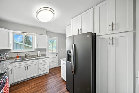 Indoors, Sink, Sink Faucet, Appliance, Refrigerator