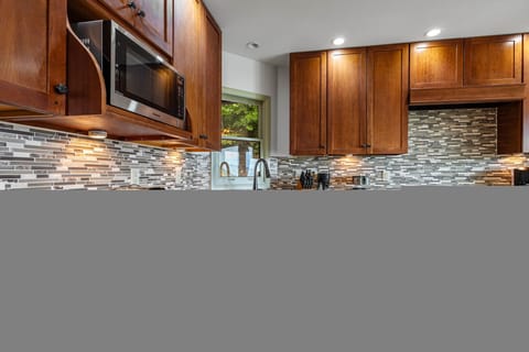 Natural and recessed lighting creates a peaceful atmosphere.