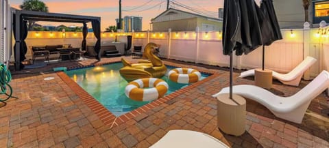 Soak up the sun in style — our vibrant outdoor lounge is perfect for golden-hour gatherings.