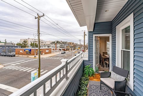 Enjoy relaxing views and fresh air from the balcony