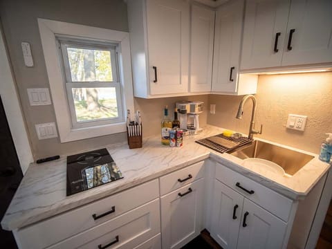 Built in Induction burners on custom countertop