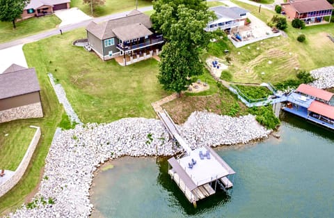 Aerial view of entire exterior