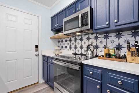 Fully stocked kitchen with everything you need to feel at home.