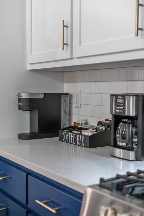 Coffee and tea bar for your morning sip.