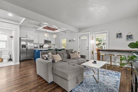 Cook, dine, and relax all in one spacious area.