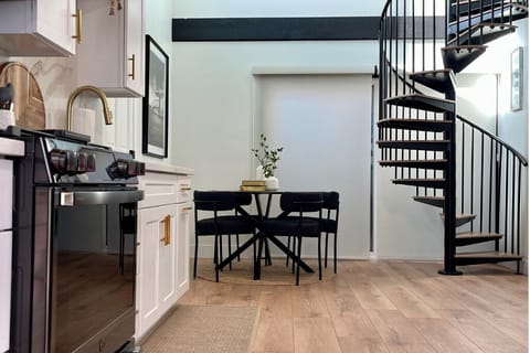 Dining area view from the front door on the main floor.