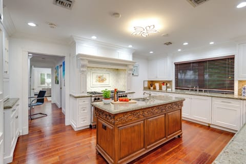 Fully equipped and featuring high-end appliances.