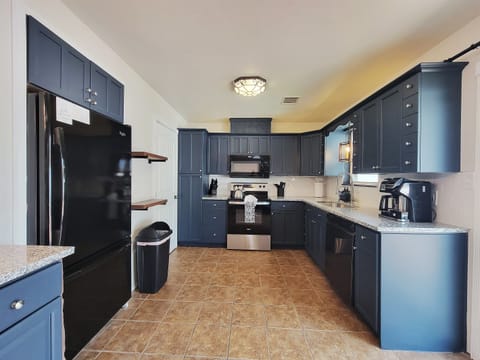 Our fully stocked kitchen