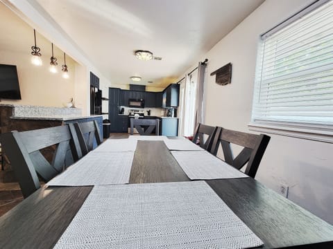 View from the dining area