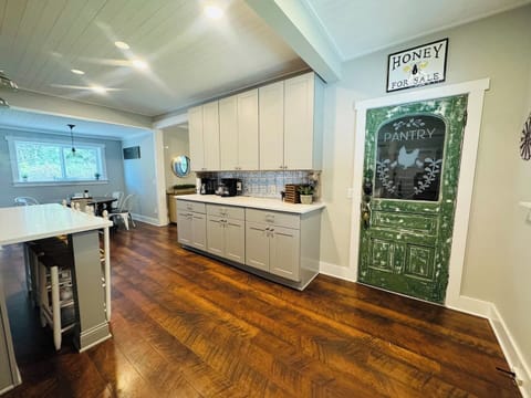 Large, updated kitchen with room to cook and hang out