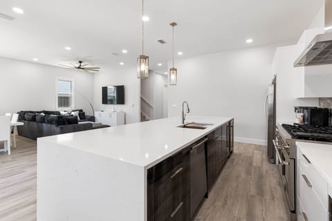 Fully stocked kitchen