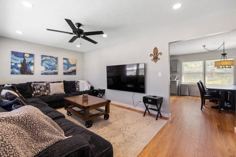 Main Floor Family Room with 65" Smart TV