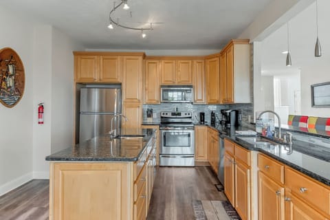 Fully stocked kitchen
