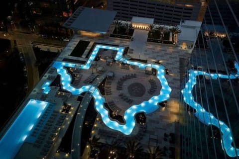 Marriott Marquis Hotel with a Texas Shaped Lazy River Pool