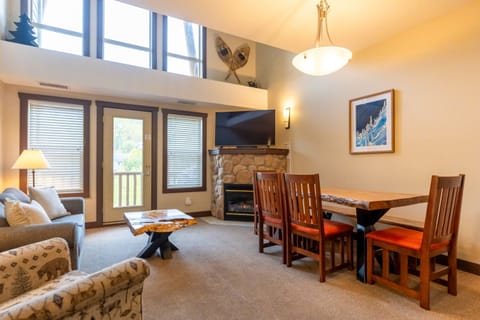 Cozy Living Room with Gas Fireplace