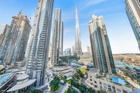 Bask in stunning skyline vistas featuring the iconic Burj Khalif