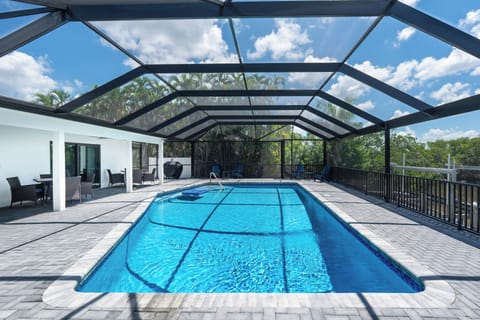 Dive into this luxurious giant private pool.
