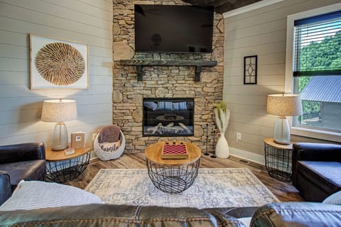 Hilltop Haven's cozy living area