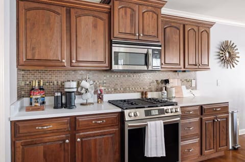 Chef's kitchen with gas range