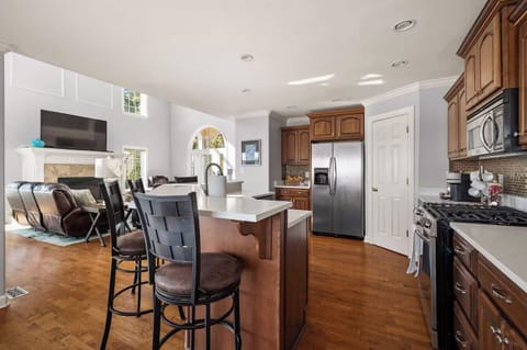 bar seating at kitchen