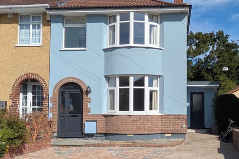 Two off road parking spaces on drive and one space in front of property on road. 