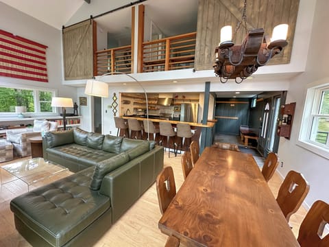 Open Living, Dining, Kitchen Area