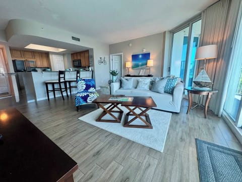 Beautiful living room with queen sofa bed