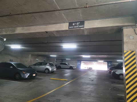 Garage with clearance 6 foot 3 inches