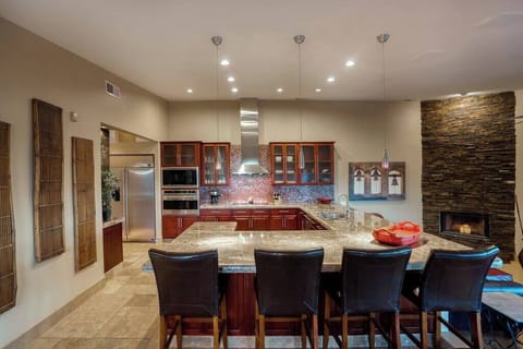 Fully stocked kitchen
