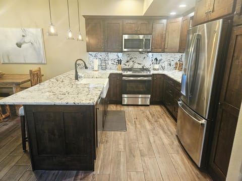 Indoors, Kitchen, Floor, Appliance, Microwave