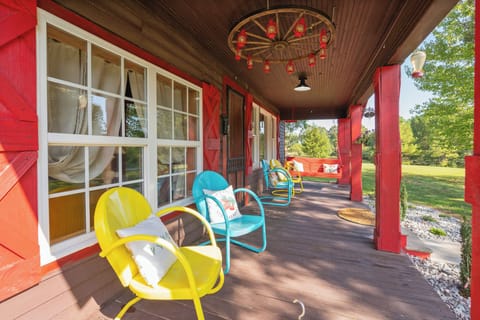 Peaceful front porch