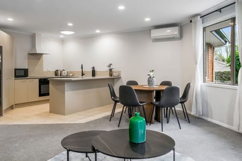 There is air-conditioning in the main living space which will keep you warm in Winter and cool in Summer.