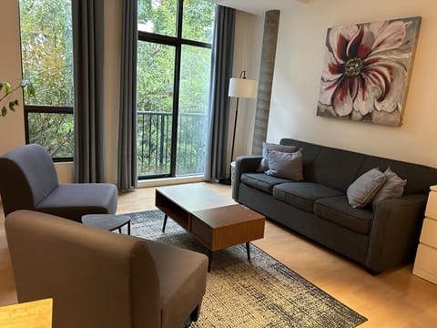 Enjoy our sofa bed! The perfect spot to curl up by the fire after a day.