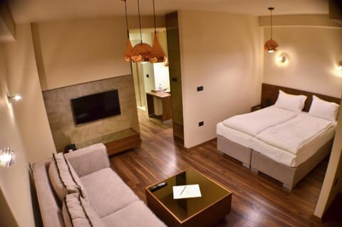 Unit with Queen bed. Exact unit will be assigned upon arrival. Views, colors, and decor may vary.Exact unit will be assigned upon arrival. Views, colors, and decor may vary.