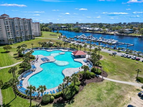 Enjoy access to the North Tower Pool! It’s located within the Barefoot Resort community—just a quick shuttle ride or short drive from the condo.