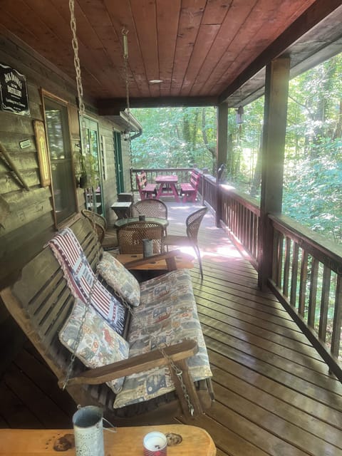 Relax swing on the porch