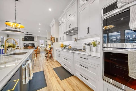 Gourmet kitchen with huge island