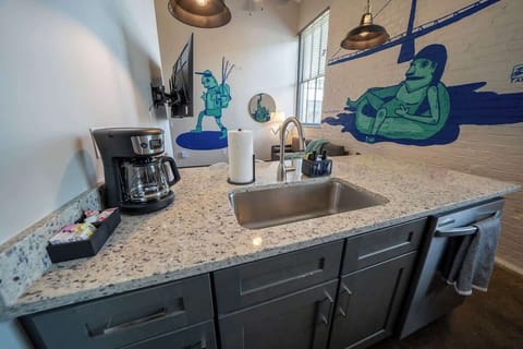 Enjoy your favorite brew in this dedicated space designed for convenience and comfort.