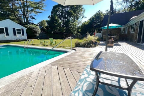 12 ft x 54 ft deck access to in-ground pool. 