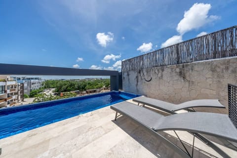 Soak up the sun in our stunning rooftop pool