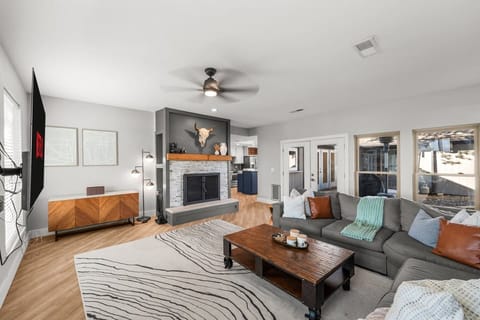 Relax with books, games or turn on the wood burning fireplace.