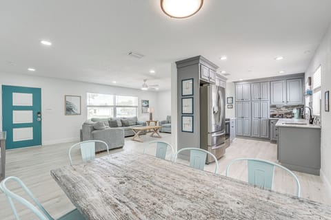 Kitchen & Dining Area | Central A/C & Heating