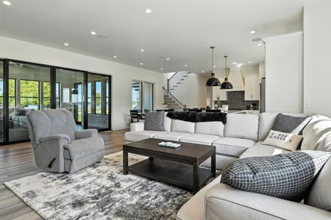 open concept living room