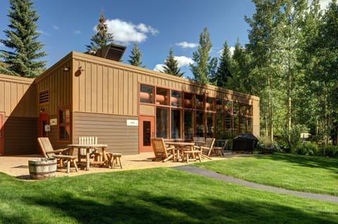 Relax in the sun near the indoor pool.