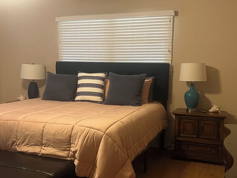 Wake up refreshed in this cozy and inviting room.