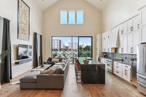 All eight interiors have identical layouts but some minor cosmetic differences such as countertop color, paint color, and decor.
