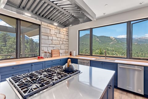 Indoors, Kitchen, Cooktop, Candle, Sink