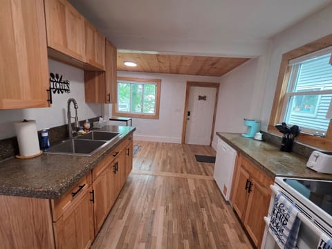 Kitchen and back entrance