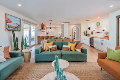 This modern open concept layout gives each space its own vibe. Living, dining, and kitchen flow together so everyone can stay connected.